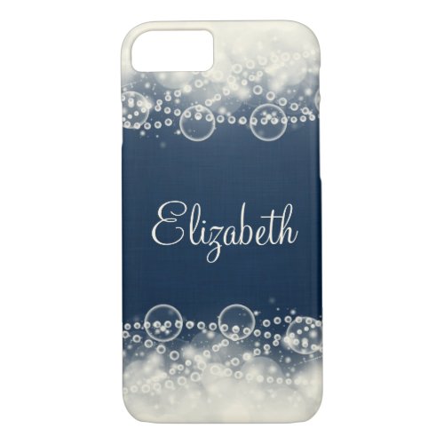 Personalized Elegant Lace and Pearls iPhone 87 Case