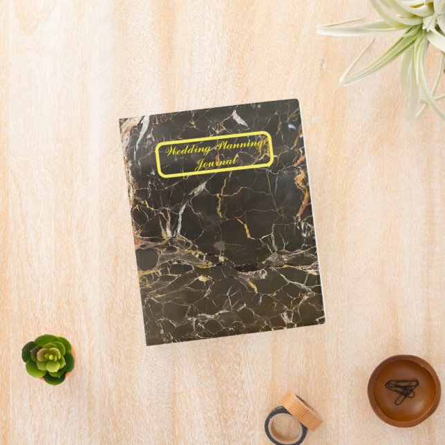 Personalized Elegant Marble Mini Binder (InSitu)