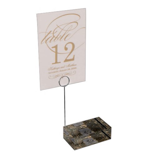 Personalized Elegant Marble Place Card Holder