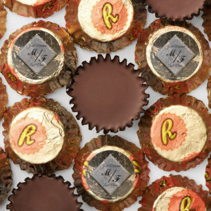 Personalized Elegant Marble Reese's Peanut Butter Cups