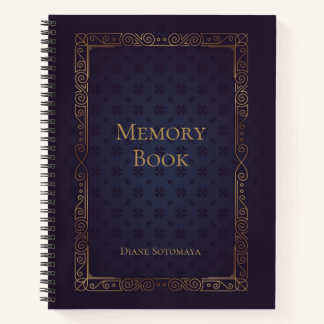 Personalized Elegant Memory Book Notebook