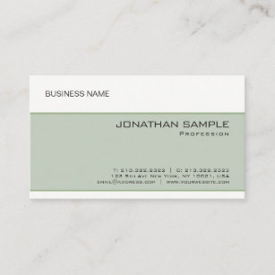 Personalized Elegant Modern Minimalist Template Business Card