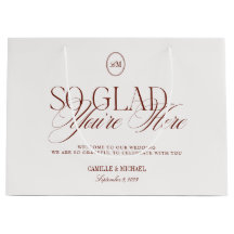 Personalized Elegant Modern Wedding Welcome Large