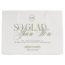 Personalized Elegant Modern Wedding Welcome Large