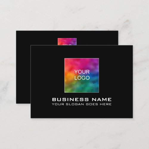 Personalized Elegant Modern Your Company Logo Here Business Card