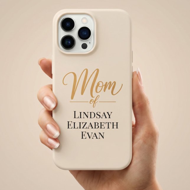 Personalized Elegant Mom iPhone Case (Creator Uploaded)