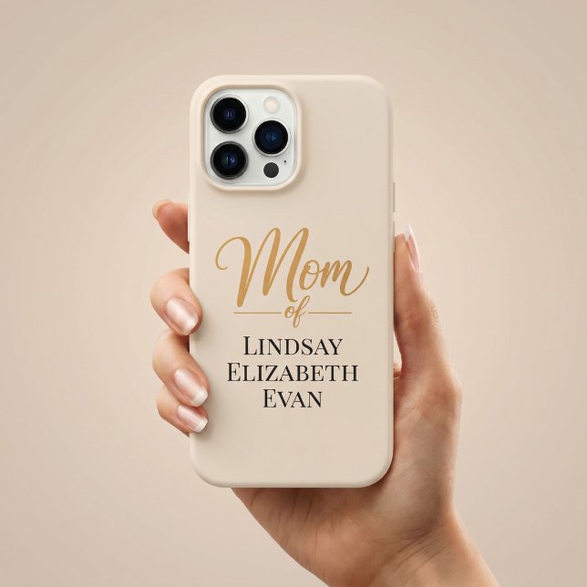 Personalized Elegant Mom iPhone Case (Creator Uploaded)