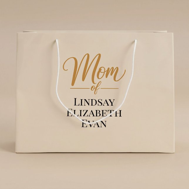 Personalized Elegant Mom Large Gift Bag (Creator Uploaded)