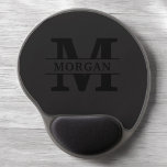 Personalized Elegant Monogram and Name Gel Mouse Pad<br><div class="desc">Add a touch of elegance to your daily essentials with this personalized monogram and name product. Featuring a refined design and customizable details, it combines sophistication and functionality. Whether for personal use or as a thoughtful gift, this item showcases a stylish monogram and your chosen name, making it uniquely yours....</div>