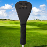 Personalized Elegant Monogram and Name Golf Head Cover<br><div class="desc">Add a touch of elegance to your daily essentials with this personalized monogram and name product. Featuring a refined design and customizable details, it combines sophistication and functionality. Whether for personal use or as a thoughtful gift, this item showcases a stylish monogram and your chosen name, making it uniquely yours....</div>