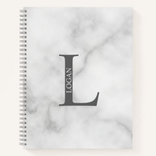 Personalized Elegant Monogram and Name Notebook