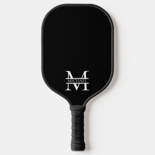 Personalized Elegant Monogram and Name Pickleball Paddle