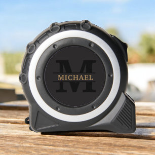 Personalized Elegant Monogram and Name Tape Measure