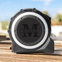 Personalized Elegant Monogram and Name Tape Measure