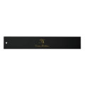 Personalized Elegant Monogram Black Gold Ruler | Zazzle