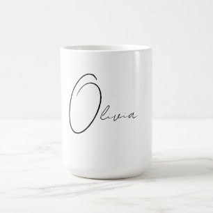 Personalized Elegant Monogram  Coffee Mug