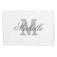 Personalized Script Monogram Pillow Case