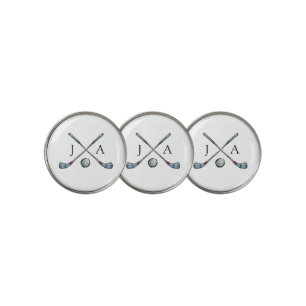 Personalized Elegant monogrammed golf club Ball Marker