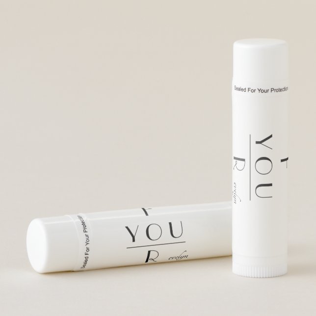 Personalized Elegant Name Lip Balm (Front)