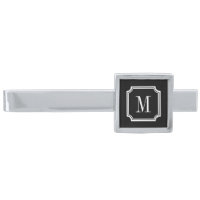 Personalized elegant name monogram tie bar