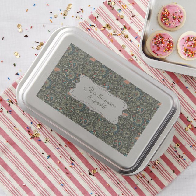 Personalized Elegant Pattern Cake Pan (In Situ)