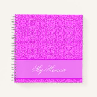 Personalized Elegant Pink Pattern My Memoir