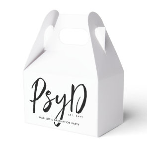 Personalized Elegant PsyD Doctor of Psychology Favor Boxes