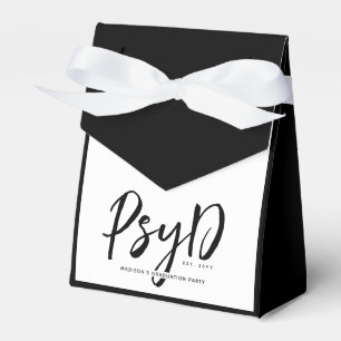 Personalized Elegant PsyD Doctor of Psychology Favor Boxes