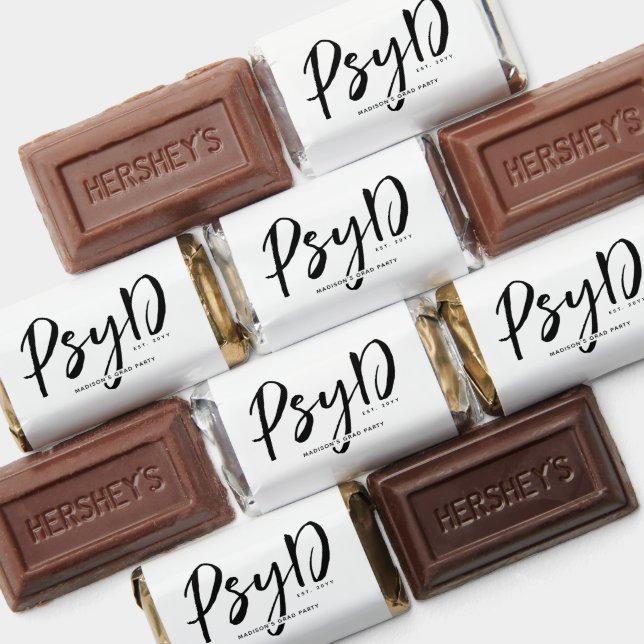 Personalized Elegant PsyD Doctor of Psychology Hershey's Miniatures (Assorted)