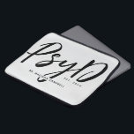 Personalized Elegant PsyD Doctor of Psychology Laptop Sleeve<br><div class="desc">Personalized Elegant PsyD Doctor of Psychology Congratulations Gifts</div>