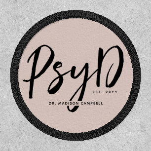 Personalized Elegant PsyD Doctor of Psychology Patch