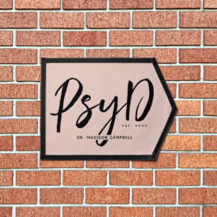 Personalized Elegant PsyD Doctor of Psychology Pennant