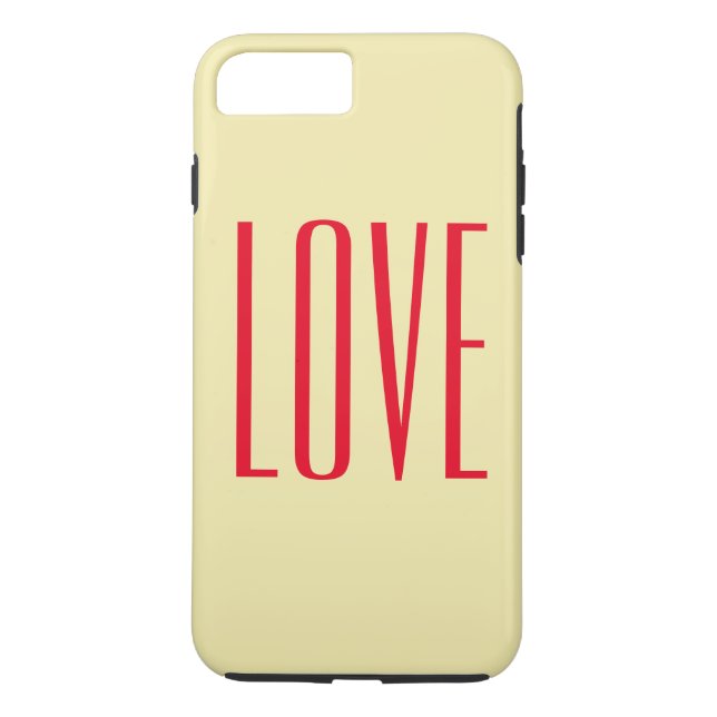Personalized Elegant Red Love Case-Mate iPhone Case (Back)