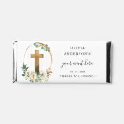 Personalized, Elegant Religious Event Chocolate Hershey Bar Favors | Zazzle