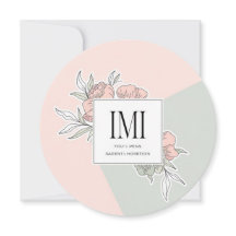 Personalized Elegant Rustic Modern Wedding Invitat