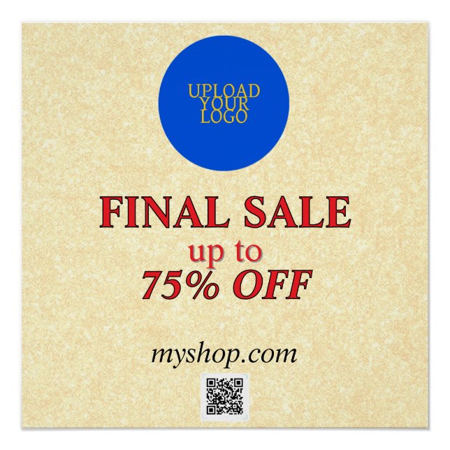 Personalized Elegant Sales Poster (Front)