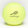 Personalized Elegant Script Name Tennis Balls