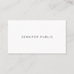 Personalized Elegant Simple Design Template Modern Business Card