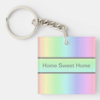 Personalized Elegant Simple Rainbow Pastel Stripes