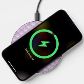 Personalized Elegant Soft Purple Floral Pattern Wireless Charger (Phone)