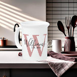 Personalized elegant style beverage pitcher<br><div class="desc">Personalized elgant style ,  add name,  letter and year</div>