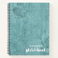 Personalized Elegant Pink Sketchbook Notebook