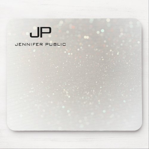 Personalized Elegant Template Glamorous Modern Mouse Pad