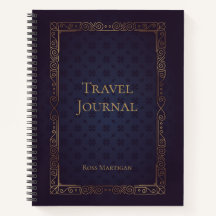 Personalized Elegant Travel Journal