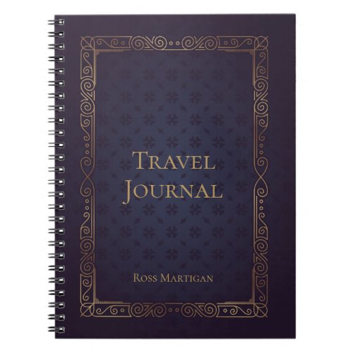 Personalized Elegant Travel Journal