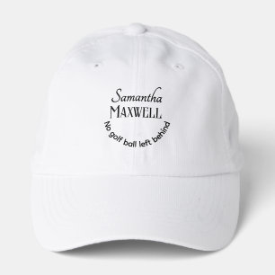 Personalized Elegant Typography Funny Quote Golf Performance Cap