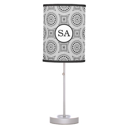 Personalized Elegant Vintage Black White Pattern