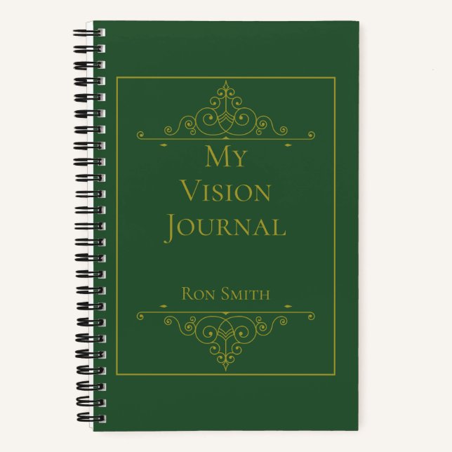 Personalized Elegant Vision Journal (Front)