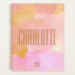 Personalized Elegant Watercolor Blush Undated Pink Planner<br><div class="desc">Stay organized in style with this elegant watercolor planner in soft blush, gold, and pink hues. The delicate, artistic background adds a touch of sophistication, making it perfect for students, professionals, and creatives who love chic, modern stationery. This undated planner allows you to start anytime, making it ideal for goal...</div>