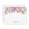 Personalized Elegant Watercolor Floral Note Card